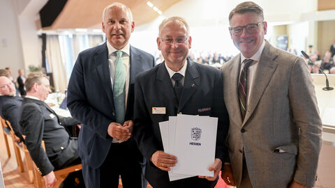 Ministerpräsident Boris Rhein beim Feuerwehrverband Hessen